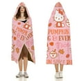thumbnail image 3 of Hello Kitty Blanket Hoodie, Wearable Blanket, Cloak Hooded Throw Blanket, Soft Warm Fluffy Blankets for Bed Couch Sofa, 3 of 8