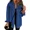 Blue, variant on Eytino Denim Jacket for Women Long Sleeve Boyfriend Jean Jacket Loose Coat Sky Blue S Female