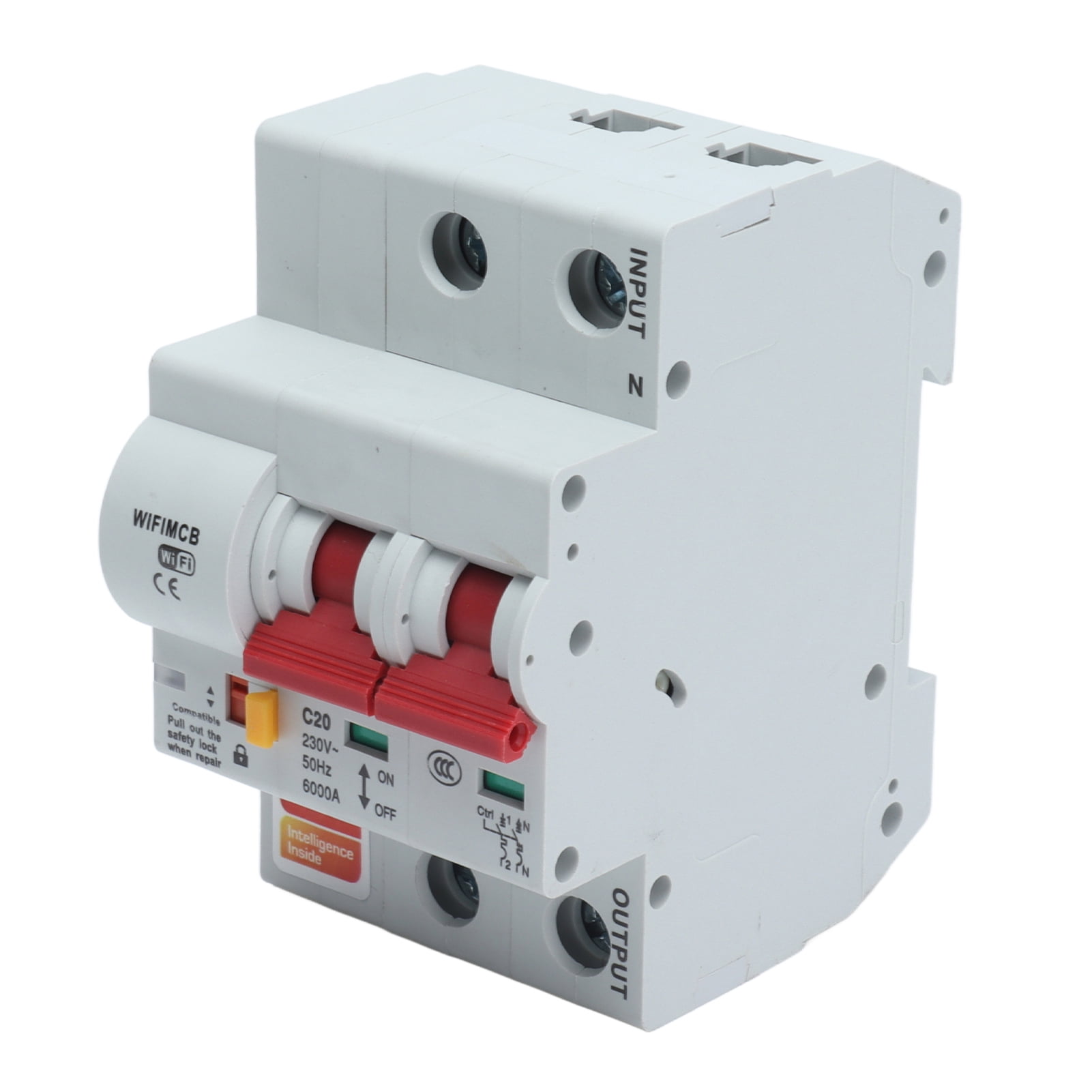 Smart Circuit Breaker, Overcurrent Protection Remote Control Switch 2P Safe Miniature