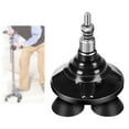 thumbnail image 6 of Cane Tip Cane Foot Pads Extra Stability with 4 Support Rubber Feet Base Accessory for walking rod Cane Ferrules Universal Quad Cane Tips Rotating Small, 6 of 10