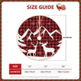 thumbnail image 3 of Daiia Christmas Buffalo Plaid Drawing Merry Christmas Tree Skirt , Xmas Large Lace-up Tree Skirt, Santa Snowflakes Rustic Home Decorations New Year Party Farmhouse Decor-36", 3 of 7