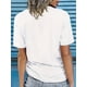 thumbnail image 3 of Women's St. Patrick's Day "Lucky and Blessed" Graphic T-Shirt - Royal Blue, Casual Polyester Blend, Short Sleeve, Round Neck, Machine Washable, Everyday Tshirt|Playful Design|Stretchable Top, 3 of 4