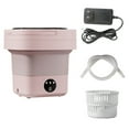 thumbnail image 2 of Homerr Portable Washing Machine Foldable Washing Machine Low Noise 6.5L Portable Foldable Detachable Drain Basket Baby Clothes Briefs Washing Mini Washer, 2 of 7