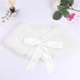 thumbnail image 3 of Kaerm Kids Flower Girls Wedding Faux Fur Bolero Shrug Pageant Birthday Party Formal Event Short Cape White One_Size, 3 of 6