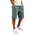 thumbnail image 2 of Lumtrix Men’s Athletic Running Shorts Lightweight Workout Gym Shorts with Zipper Pockets for Basketball Hiking Mint Green L, 2 of 6