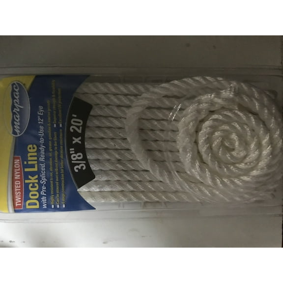 20 Feet of 3/8" Dock Line / Rope - Multi-Purpose and Brand New