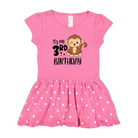 

Inktastic Monkey Its My 3rd Birthday Gift Toddler Girl Dress