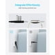 thumbnail image 5 of Anker Regleta de enchufe plano 300J, regleta USB C, regleta de alimentación ultra delgada 10 en 1 con 6 CA, 2 puertos USB A y 2 puertos USB C, cable de extensión de 5 pies, estación de carga de escrit, 5 of 5