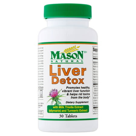 Mason Natural Liver Detox Tablets, 30 count (Best Natural Way To Cleanse Your Liver)