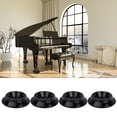 thumbnail image 4 of Juego de 4 almohadillas redondas de ABS para piano, accesorios para ruedas de piano vertical, 4 of 10