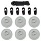 thumbnail image 1 of Anillos en D Almohadilla Parche Kayak Cuerda elástica Bungee Balsa Tabla de surf de remo Canoa Gris, 1 of 9