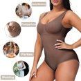 thumbnail image 5 of SHAPEVIVA Shapewear Bodysuit V Neck Tank Tops for Women Tummy Control Waist Trainer Vest Full Body Shaper, 5 of 6
