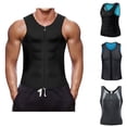 thumbnail image 2 of Ropa moldeadora de cuerpo, ropa deportiva y fitness para hombres de talla grande europea y americana, chaleco con cremallera para hombres, corsé de cintura que contrae el vientre, 2 of 5