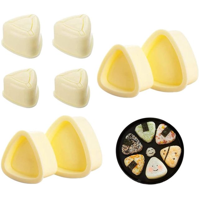 Moldes para onigiri, accesorios de cocina para onigiri, moldes de chocolate, kits para sushi, accesorios de cocina con forma de gato para la cocina