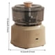 thumbnail image 3 of Procesador Eléctrico Alimentos Portátiles Electric Ajo Trituradora Carne Inalámbrica Molinillo Eléctrica Mastador USB Hoja Acero Inoxidable Recargable Accesorios 350 Ml, 3 of 9