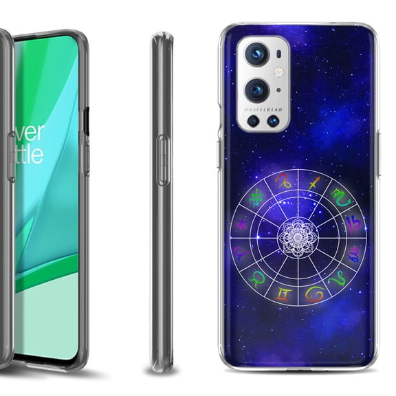 Slim-Fit Flexible TPU Gel Phone Case Compatible with OnePlus 9 PRO 5G, by OneToughShield ® - Zodiac / Horoscope