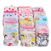 Lovebay Toddler Children Girls' 100% Cotton Brief Underwear Panties 6-Pack, Sizes 1-12 Years