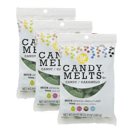 Wilton Dark Green Candy Melts Candy, 12 oz., Pack of