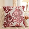 thumbnail image 2 of Summer Tropical Leaves Pillow Covers 18x18in Palm Leaf Decorative Outdoor Throw Pillow Cases Cushion Cover for Sofa Couch Bed, 2 of 2