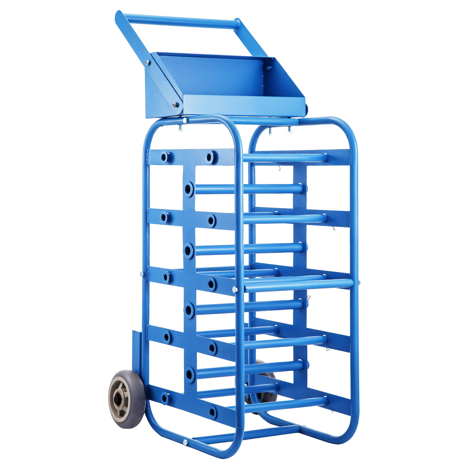 VEVOR Wire Reel Caddy 1Inch & 4/5Inch Axles Wire Spool Rack 43Inch x15Inch x17Inch Wire Caddy