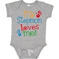 thumbnail image 3 of Inktastic My Stepmom Loves Me Boys or Girls Baby Bodysuit, 3 of 5