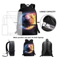 thumbnail image 6 of Uorisanigo 17 Inch Galaxy Soccer Kids Backpack for School, Children Backpack for Preschool, Kindergarten, Elementary with Adjustable Shoulder Straps for 6-13 Years Old, 6 of 6