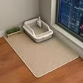 thumbnail image 2 of Large Waterproof Double Layer Cat Litter Mat Non-Slip Washable Pet Litter Box Mat Durable Sand Trapper Easy Clean Cat Toilet Mat, 2 of 9