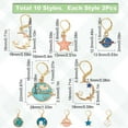 thumbnail image 2 of 1 Box 20Pcs Stitch Markers Crochet Stitch Marker Cute Planet Moon Star Enamel Charms Clip On Removable Lobster Clasp Zipper Pull Charm Locking Knitting Markers for Weaving Sewing Quilting for DIY, 2 of 9