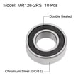thumbnail image 2 of MR126-2RS Deep Groove Ball Bearings 6mmx12mmx4mm Double Sealed Chrome Steel P6 10pcs, 2 of 4