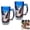 2pcs, variant on 250th Anniversary Beer Glasses Set of 1/2, 1776-2026 Heritage Commemorative Glass Steins with Sturdy Handle, Patriotic American Eagle Beer Mugs for Collectors, 16oz