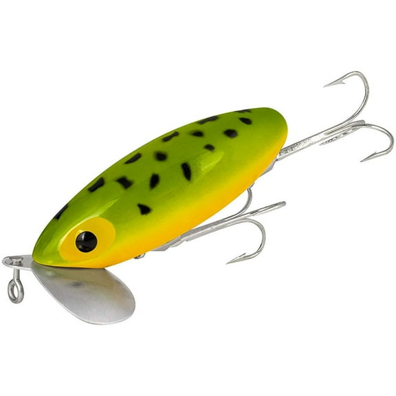Arbogast Jitterbug 5/8 oz Fishing Lure - Frog/Yellow Belly