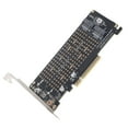 thumbnail image 3 of Tarjeta adaptadora NVME a PCIE X8 Tarjeta de expansión dual de 32 Gbps Lector de Disco duro Accesorios para computadora Bling Bling, 3 of 12