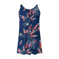thumbnail image 5 of SMihono Robe Maxi Bohème d'Été pour Femmes Grande Taille Robes de Plage Femmes Aguichant Hawaïenne Tropicale Imprimée Sans Manches à Bretelles Robe Mini d'Été Ample Confortable Robe Bohème de Plage Robe Évasée de Plage, 5 of 5