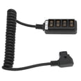 thumbnail image 2 of Répartiteur Femelle D-tap Mâle à 4 Ports, Alimentation Noire Facile à Utiliser Adaptateur D-Tap Robuste pour Caméras Rouges, 2 of 8