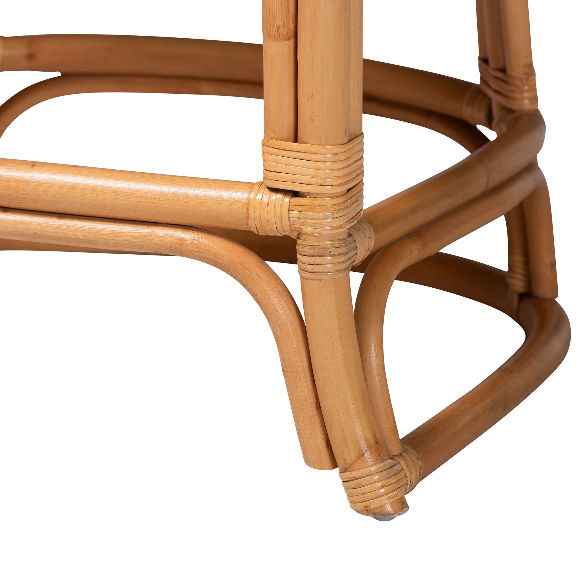 bali & pari Veneto Boho Counter Stool, Counter Height, Light Honey