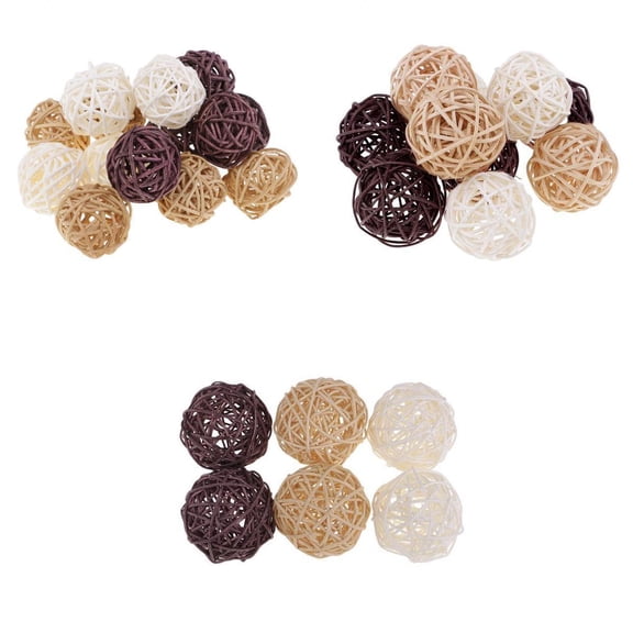 31 Pieces /5/7cm Handmade Wicker Rattan Balls, Garden, Wedding, Party