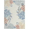 thumbnail image 2 of Nourison Pompeii Modern Beach Ivory/Multi 5'3" x 7'3" Area Rug, (5' x 7'), 2 of 8