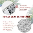 thumbnail image 6 of 4Pcs Christmas Shower Curtain Sets with Non-Slip Rugs, Toilet Lid Cover and Non-Slip U Shape Bath Mat, Bathroom Sets with 12 Hooks Xmas Holiday Home Decor, 6 of 6