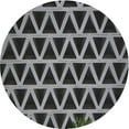 thumbnail image 1 of Ahgly Company Indoor Round Patterned Dark Gray Novelty Area Rugs, 3' Round, 1 of 6