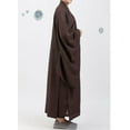thumbnail image 4 of Kung Fu Suit Monk Clothing Shaolin Kung Fu Dress Zen Meditation Monk Buddhist Priest Cassock Robe Meditation Lohan Clothing, 4 of 6