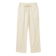 thumbnail image 3 of Pantalones de Cintura Elástica para Hombre Bolsillos de Cordón Sueltos Pantalones Casuales de Tejido Grueso Sobredimensionados para Ropa de Trabajo de Ejercicio Al Aire Libre, 3 of 8