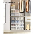 thumbnail image 2 of Organizadores para guardar zapatos SONGMICS paquete de 18 transparentes, 2 of 7