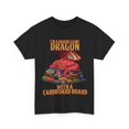 thumbnail image 3 of Board game Dragon Shirt. Dragon with a Cardboard hoard. Tabletop Unisex Tee, 3 of 4
