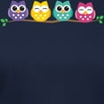 thumbnail image 3 of CafePress - 4 Colorful Owls T Shirt - Women's Traditional Fit Dark T-Shirt, 3 of 4