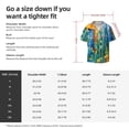 thumbnail image 5 of Lsque Bright Paper Cactus Scene print Men's Cuban Collar Short Sleeve Shirt Summer Beachwear Casual Button Down Fashionable Vacation Leisure Shirt-4X-Large, 5 of 7