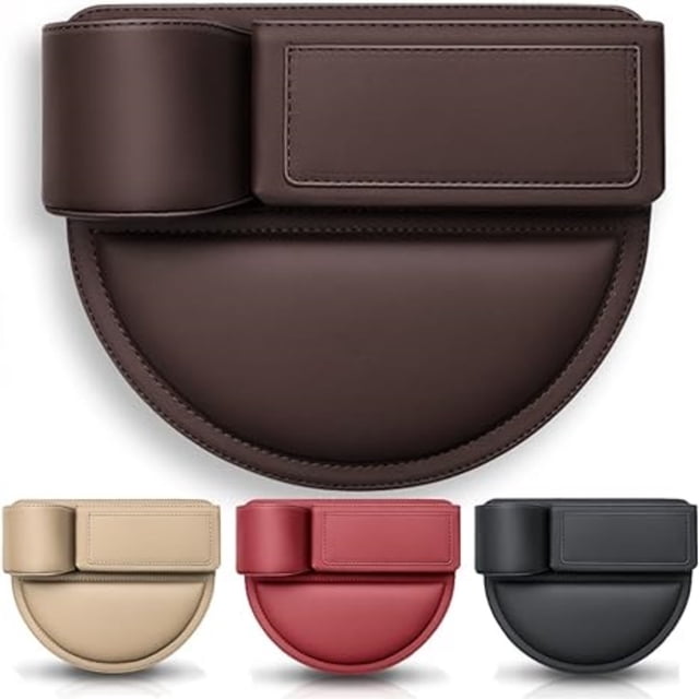 Vacemry Under $5 Car Seat Gap Organizer, Multifunctional Storage Box Insert, Leather Console Compartment Divider, Universal Vehicle Accessory, Driver Side Organization System