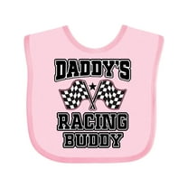 Inktastic Racing Buddy Girls Car Flags Girls Baby Bib