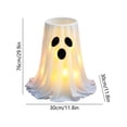 thumbnail image 3 of Halloween Ghost Decorations Outdoor with Candy Bowl, Light up Ghost Candy Bowls Holder Remote Control, Ghost Candy Bucket Stand Decor for with Lights for Yard Front Door Party, 3 of 6
