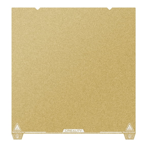 Creality 3D Premium Gold PEI Build Plate Kit for Ender-3 V3 Plus & K1 Max - 315×310mm Spring Steel, High-Temperature Resistant, Ultra-Adhesive, Easy Model Release, Precision Design
