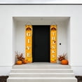 thumbnail image 6 of Thanksgiving Door Couplet Curtain Set, Pumpkin Maple Leaf Turkey Patterned Door Hanging, 2 Panel Harvest Festival Decor, Ornament for Front Door Home Thanksgiving, 6 of 7